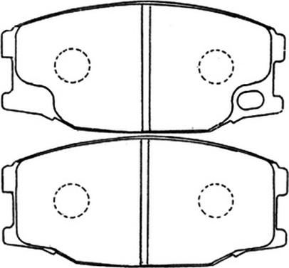 ASVA AKD-3407 - Гальмівні колодки, дискові гальма autozip.com.ua