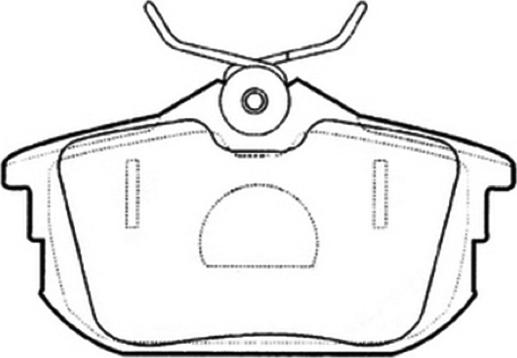 ASVA AKD-3593 - Гальмівні колодки, дискові гальма autozip.com.ua