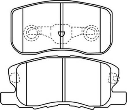 ASVA AKD-3500 - Гальмівні колодки, дискові гальма autozip.com.ua