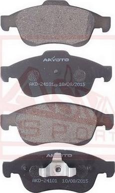 ASVA AKD-24101 - Гальмівні колодки, дискові гальма autozip.com.ua
