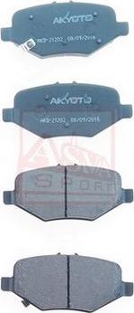 ASVA AKD-21202 - Гальмівні колодки, дискові гальма autozip.com.ua