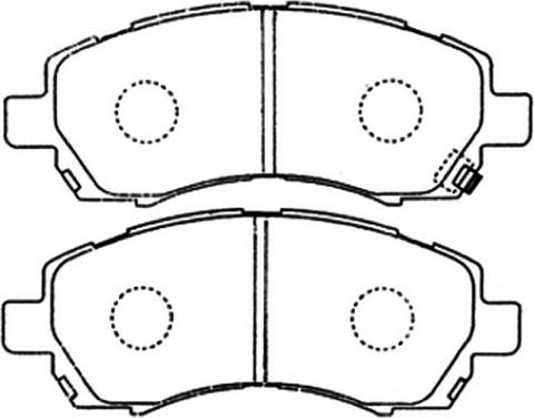 ASVA AKD-7398 - Гальмівні колодки, дискові гальма autozip.com.ua