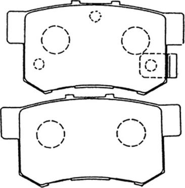 ASVA AKDC-1119 - Гальмівні колодки, дискові гальма autozip.com.ua