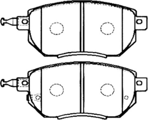 Brake Engineering PA1589 - Гальмівні колодки, дискові гальма autozip.com.ua