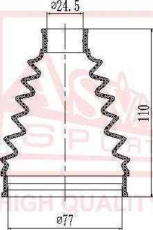 ASVA ASBT-KCD - Пильник, приводний вал autozip.com.ua