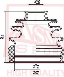 ASVA ASBT-INCW5 - Пильник, приводний вал autozip.com.ua