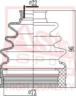 ASVA ASBT-INJ10B - Пильник, приводний вал autozip.com.ua