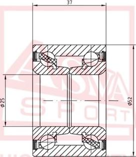 ASVA DAC25520037 - Підшипник ступиці колеса autozip.com.ua