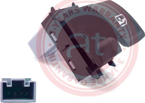 AT Autoteile at11868 - Вимикач, стеклолод'емнік autozip.com.ua