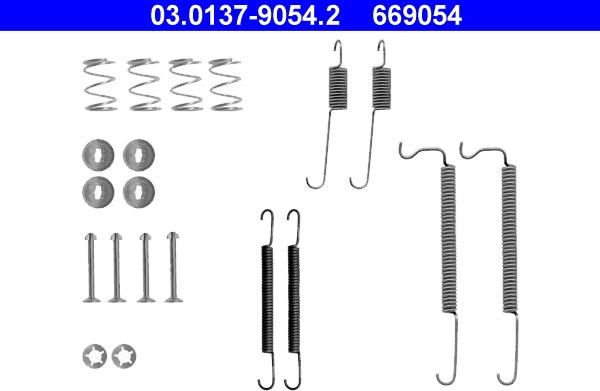 ATE 03.0137-9054.2 - Комплектуючі, барабанний гальмівний механізм autozip.com.ua