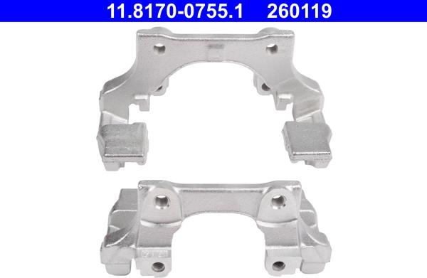 ATE 11.8170-0755.1 - Кронштейн, корпус скоби гальма autozip.com.ua