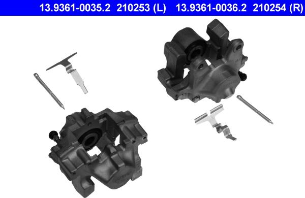 ATE 13.9361-0035.2 - Гальмівний супорт autozip.com.ua