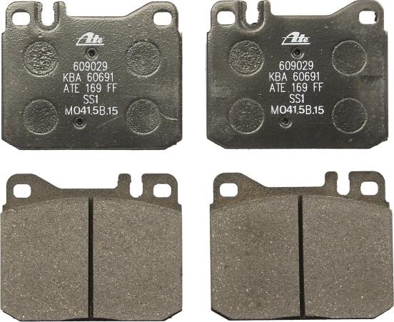 ATE 13.0460-9029.2 - Гальмівні колодки, дискові гальма autozip.com.ua