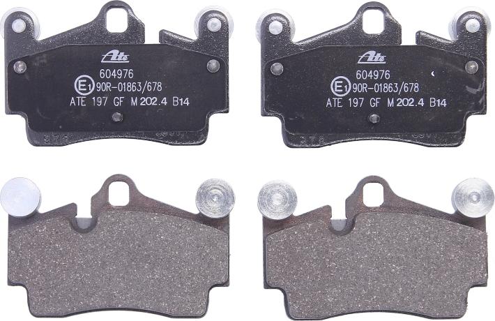 ATE 13.0460-4976.2 - Гальмівні колодки, дискові гальма autozip.com.ua