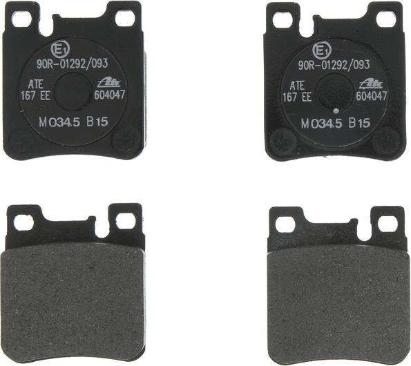 ATE 13.0460-4047.2 - Гальмівні колодки, дискові гальма autozip.com.ua