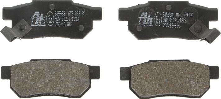 ATE 13.0460-5998.2 - Гальмівні колодки, дискові гальма autozip.com.ua