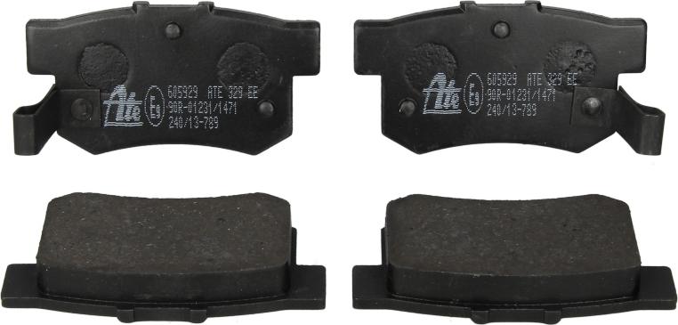 ATE 13.0460-5929.2 - Гальмівні колодки, дискові гальма autozip.com.ua