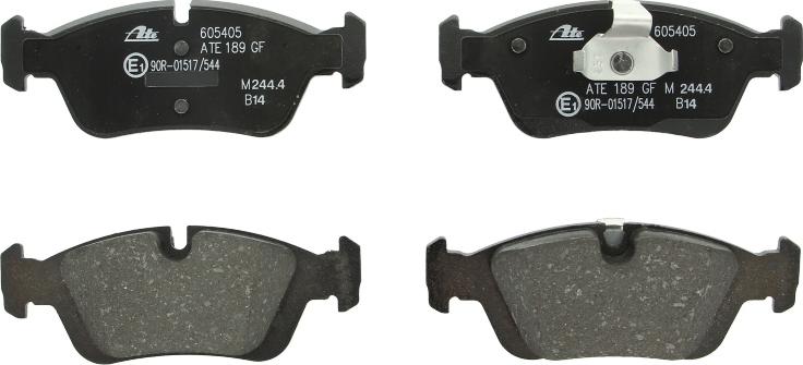 ATE 13.0460-5405.2 - Гальмівні колодки, дискові гальма autozip.com.ua