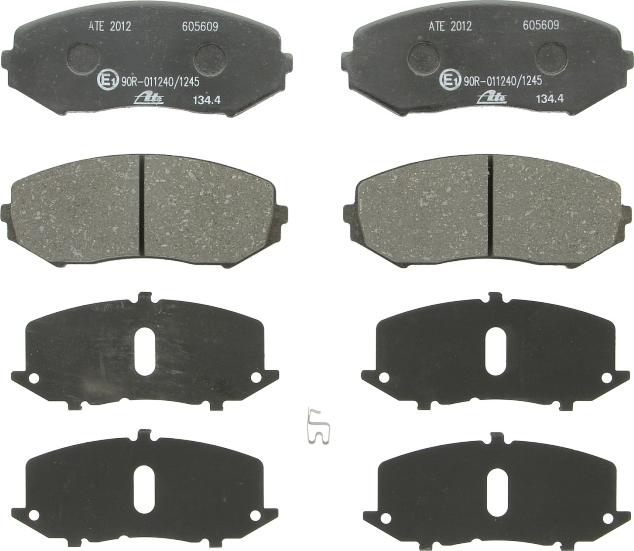 ATE 13.0460-5609.2 - Гальмівні колодки, дискові гальма autozip.com.ua