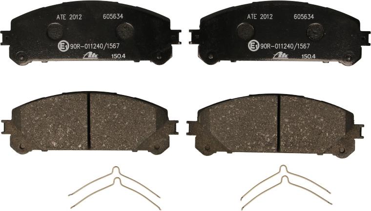 ATE 13.0460-5634.2 - Гальмівні колодки, дискові гальма autozip.com.ua