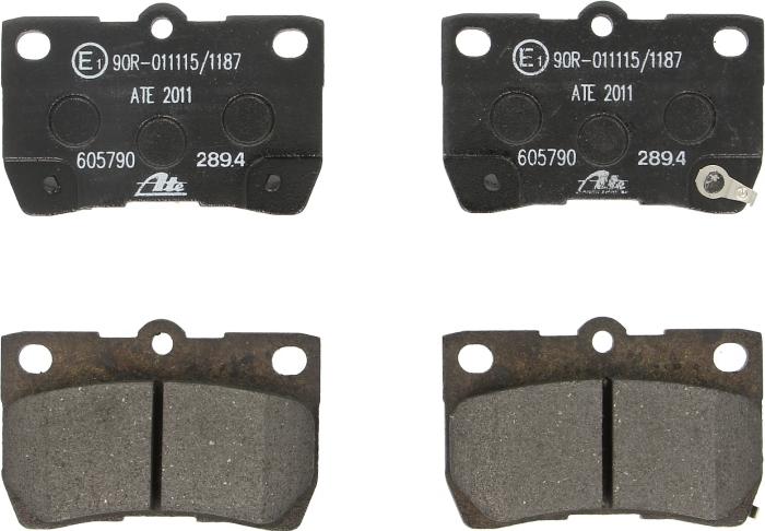 ATE 13.0460-5790.2 - Гальмівні колодки, дискові гальма autozip.com.ua
