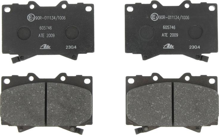ATE 13.0460-5746.2 - Гальмівні колодки, дискові гальма autozip.com.ua