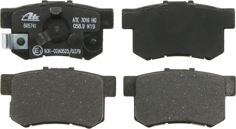 ATE 13.0460-5741.2 - Гальмівні колодки, дискові гальма autozip.com.ua