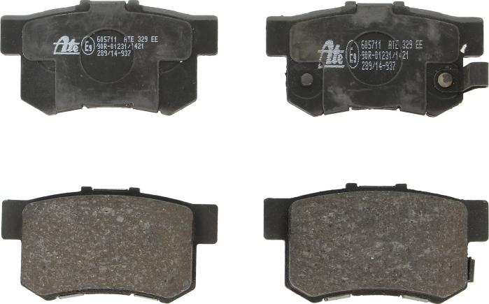 ATE 13.0460-5711.2 - Гальмівні колодки, дискові гальма autozip.com.ua