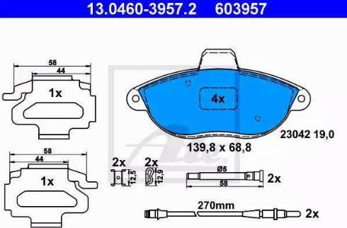 Alpha Brakes HKP-FT-031 - Гальмівні колодки, дискові гальма autozip.com.ua
