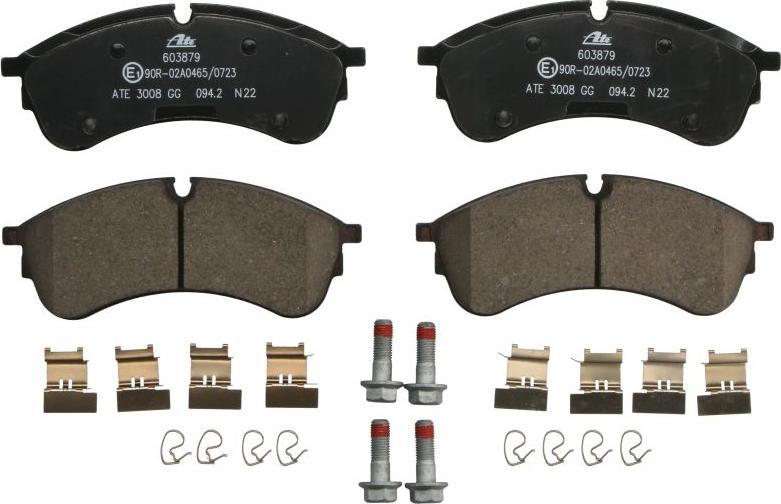 ATE 13.0460-3879.2 - Гальмівні колодки, дискові гальма autozip.com.ua