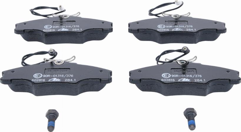 ATE 13.0460-2816.2 - Гальмівні колодки, дискові гальма autozip.com.ua