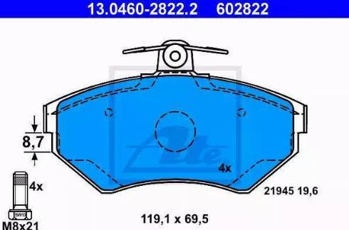 Alpha Brakes HKP-VW-039 - Гальмівні колодки, дискові гальма autozip.com.ua