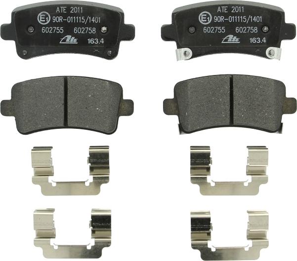 ATE 13.0460-2755.2 - Гальмівні колодки, дискові гальма autozip.com.ua