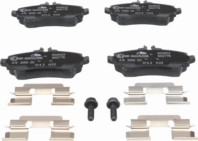 ATE 13.0460-2776.2 - Гальмівні колодки, дискові гальма autozip.com.ua