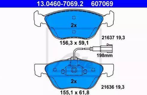 Alpha Brakes HKP-FT-025 - Гальмівні колодки, дискові гальма autozip.com.ua