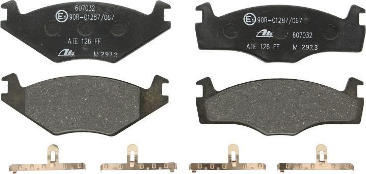 ATE 13.0460-7032.2 - Гальмівні колодки, дискові гальма autozip.com.ua