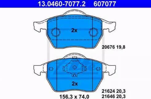 Alpha Brakes HKP-AU-022 - Гальмівні колодки, дискові гальма autozip.com.ua