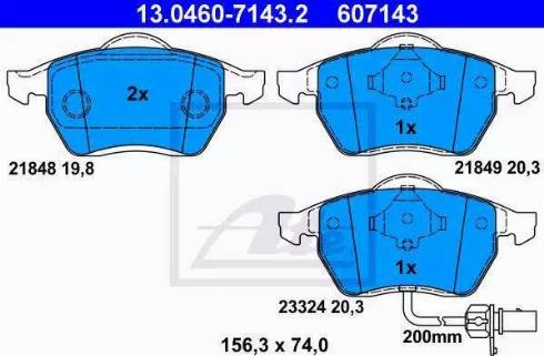 Alpha Brakes HKP-VW-052 - Гальмівні колодки, дискові гальма autozip.com.ua