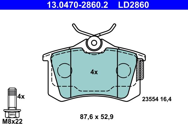 NK 1501224781 - Гальмівні колодки, дискові гальма autozip.com.ua