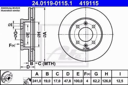 Alpha Brakes HTP-HY-514 - Гальмівний диск autozip.com.ua