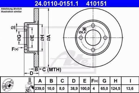 Alpha Brakes HTP-VW-010 - Гальмівний диск autozip.com.ua