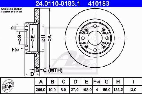 Alpha Brakes HTP-CT-007 - Гальмівний диск autozip.com.ua