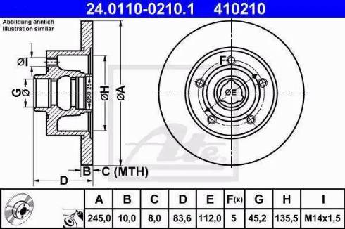 Alpha Brakes HTT-AU-007 - Гальмівний диск autozip.com.ua