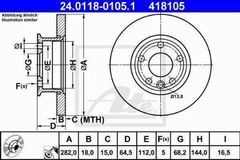 Alpha Brakes HTP-VW-025 - Гальмівний диск autozip.com.ua