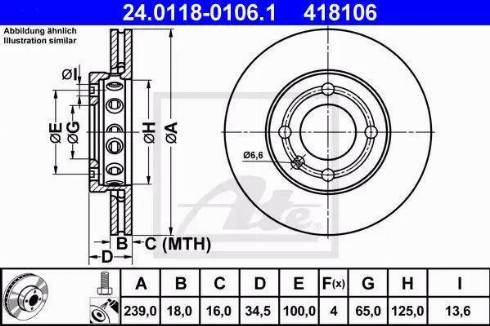 Alpha Brakes HTP-VW-015 - Гальмівний диск autozip.com.ua