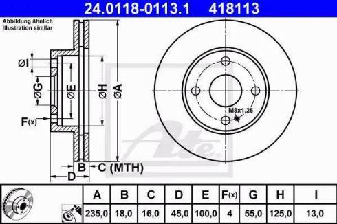 Alpha Brakes HTP-MZ-042 - Гальмівний диск autozip.com.ua