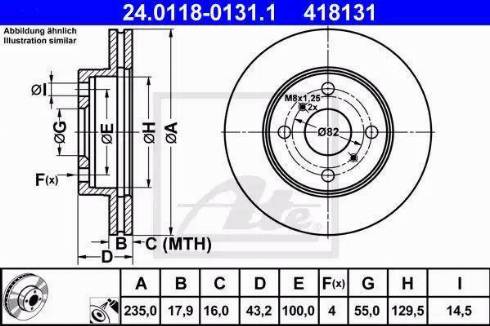 Alpha Brakes HTP-TY-120 - Гальмівний диск autozip.com.ua