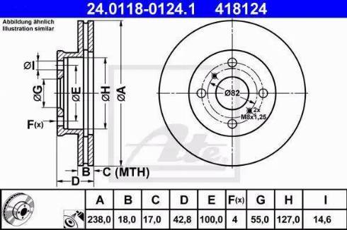 Alpha Brakes HTP-TY-114 - Гальмівний диск autozip.com.ua