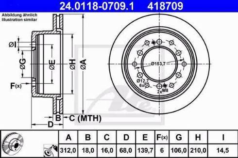 Alpha Brakes HTT-TY-029 - Гальмівний диск autozip.com.ua