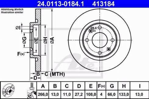 Alpha Brakes HTP-PE-014 - Гальмівний диск autozip.com.ua